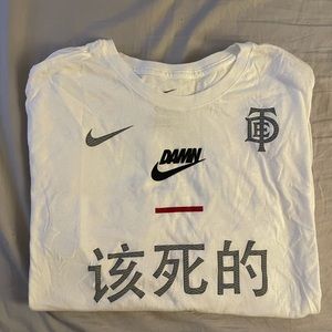 Nike x TDE L/S White Size Extra Large - Kendrick Lamar Damn